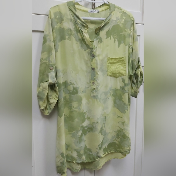 Linen Luv oversized tunic top - Picture 8 of 8